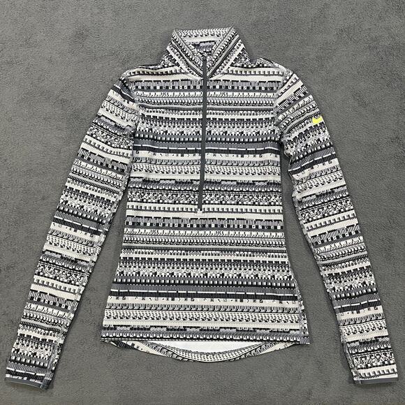 Nike Jackets & Blazers - Nike Pro Dri-Fit Black and White Patterned Half Zip-up Jacket Women's Size XS